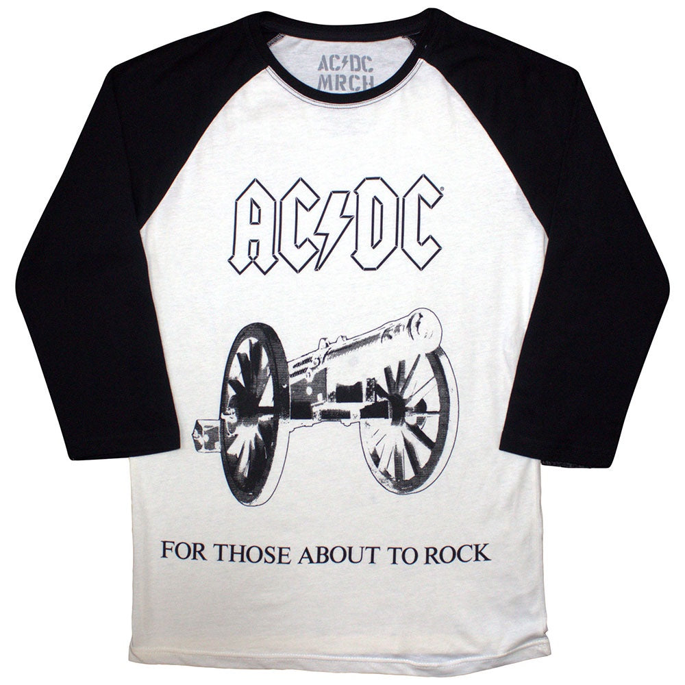 AC/DC Raglan T-Shirt: For Those About To Rock