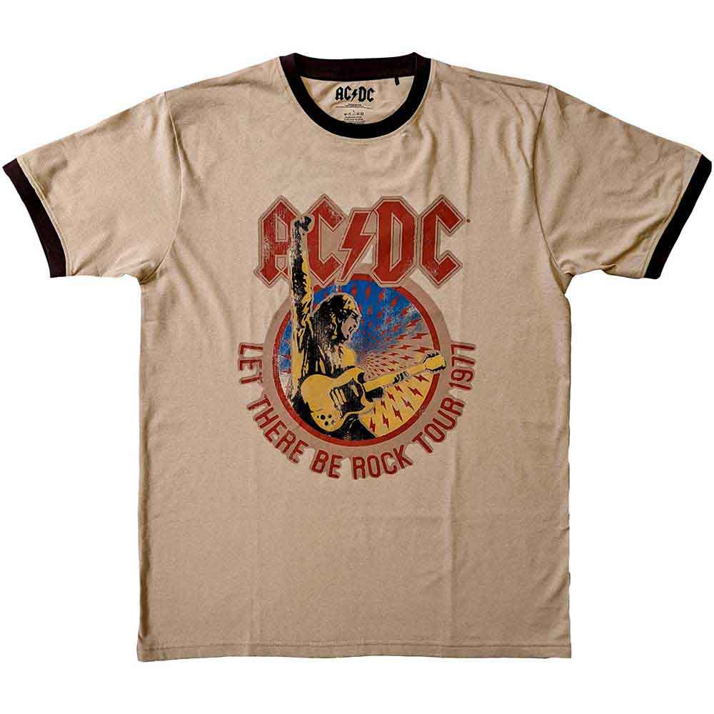 ACDC Ringer T-Shirt - Let There Be Rock Tour '77