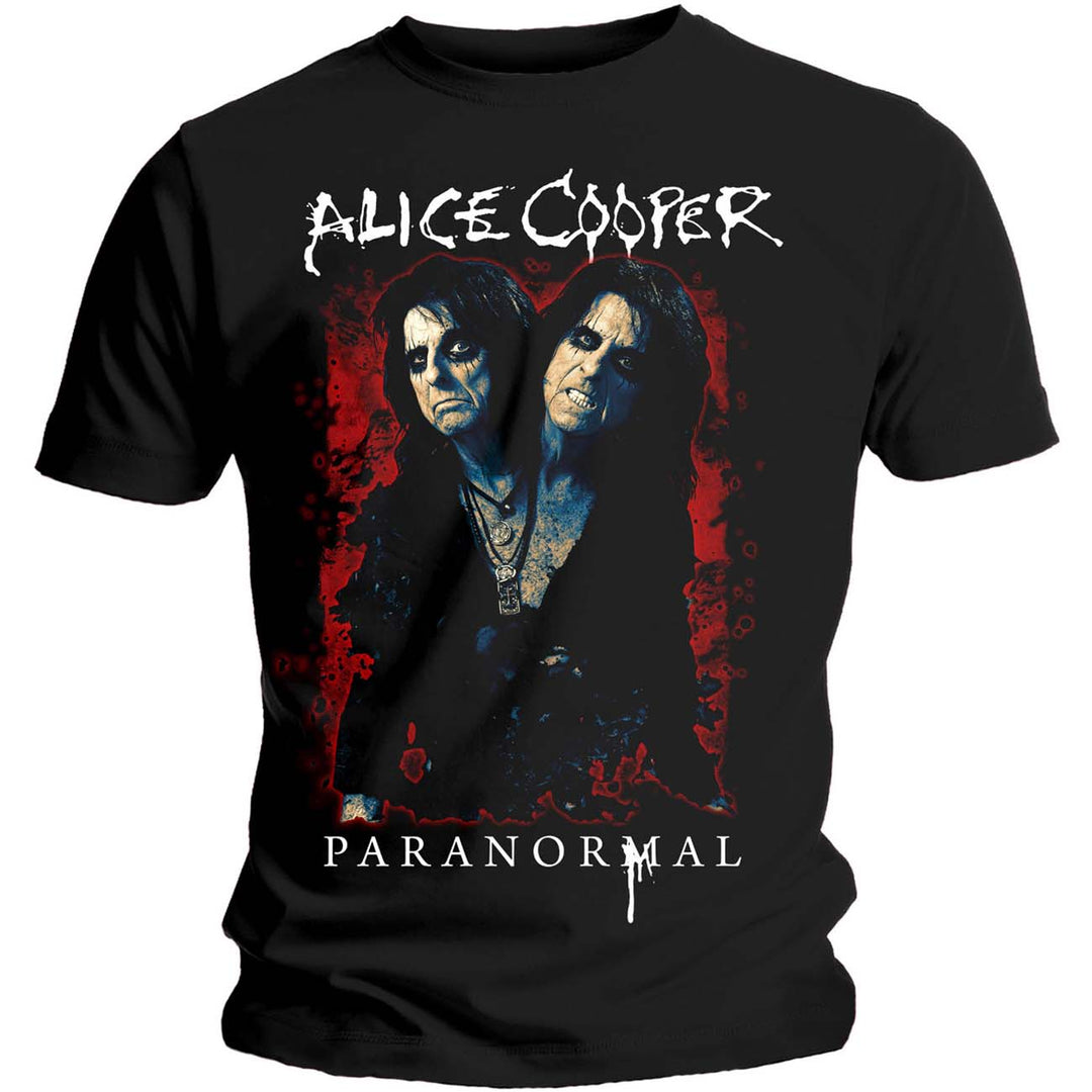 Alice Cooper Unisex T-Shirt - Paranormal Splatter (Black)