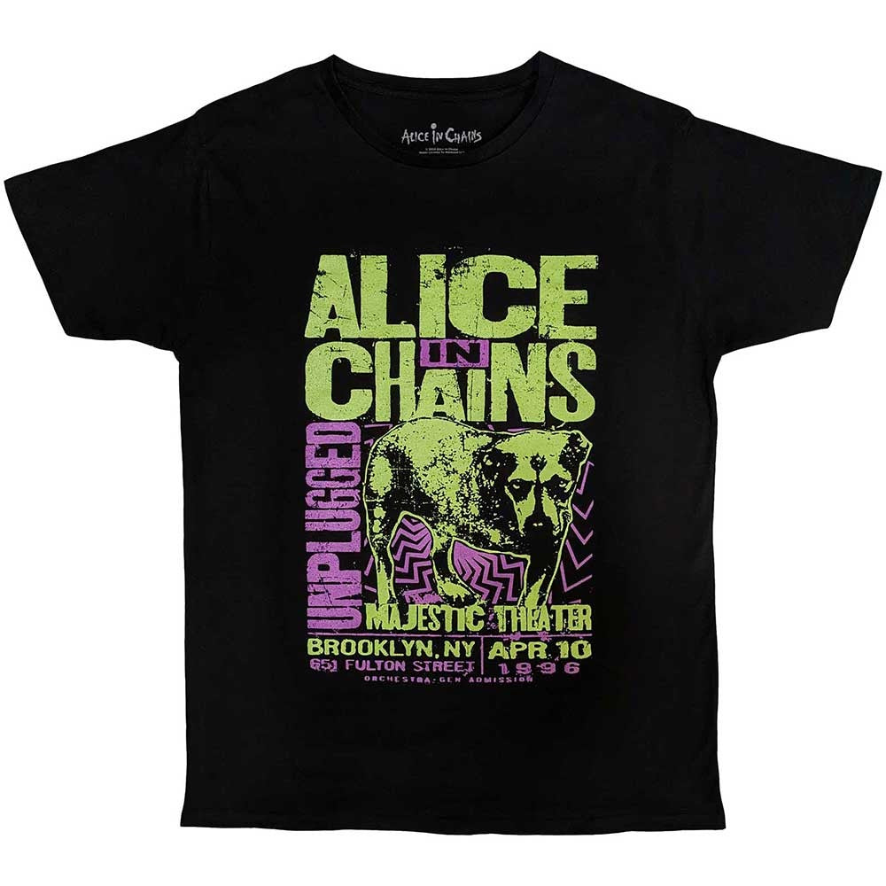 Alice In Chains Unisex T-Shirt - Unplugged Dog (Black)