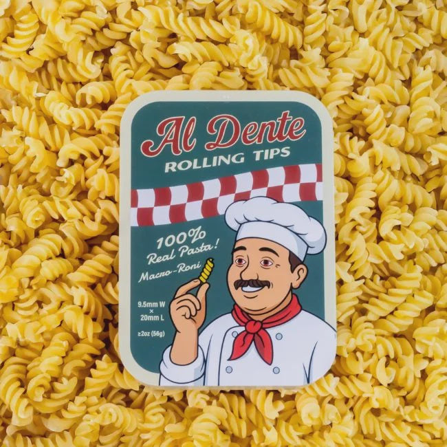 AL DENTE ROLLING TIPS (9.5MM X 20MM) 2OZ 56GM TIN