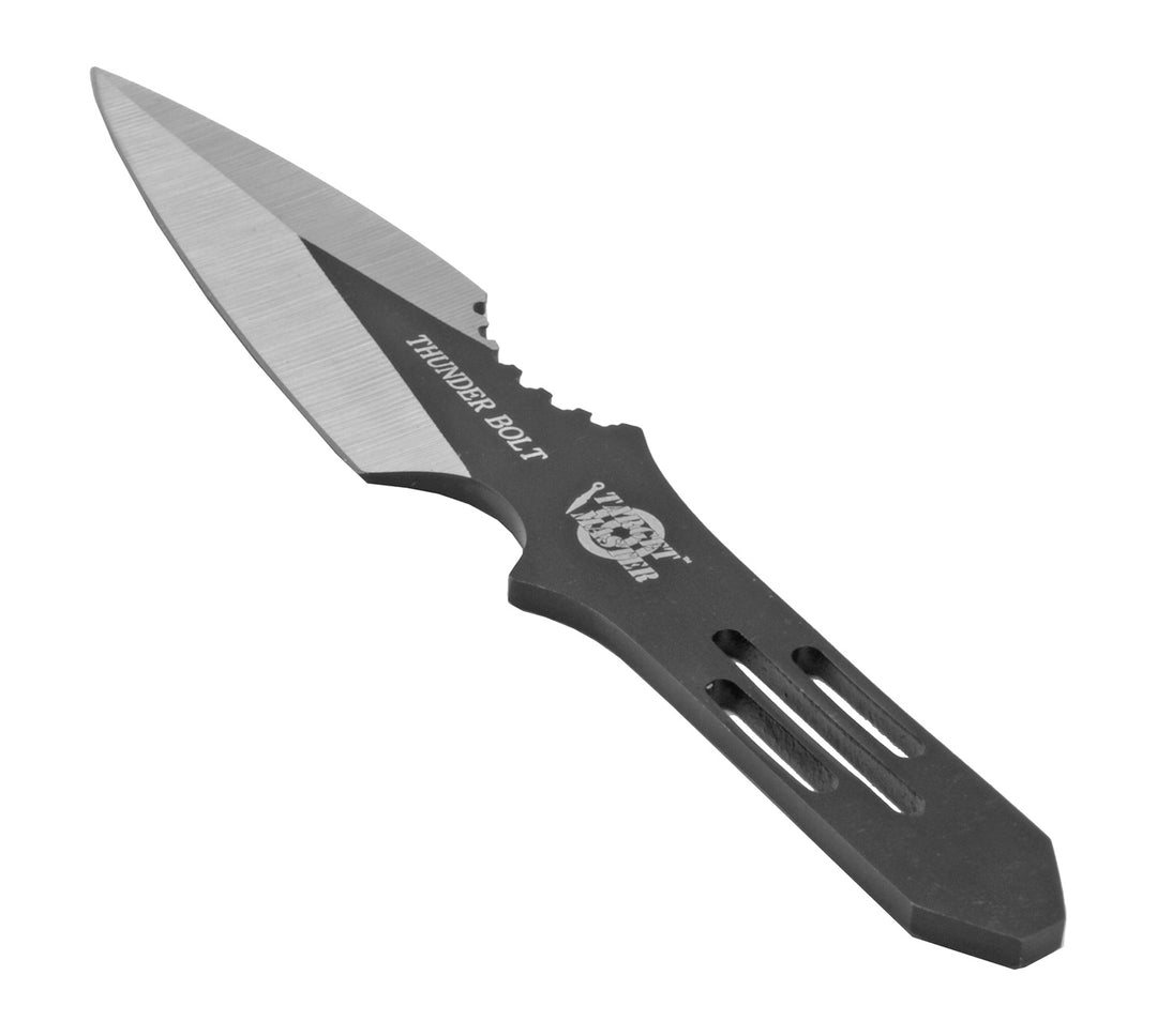 5.5" Full Tang Throwing Knife Set with Custom Arm Strap Nylon Carrying Case - Black - 6 pk.