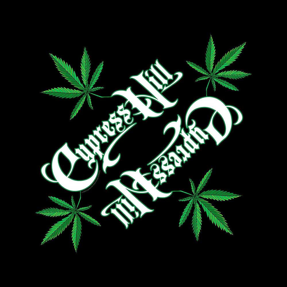 CYPRESS HILL UNISEX BANDANA: LOGO/LEAF