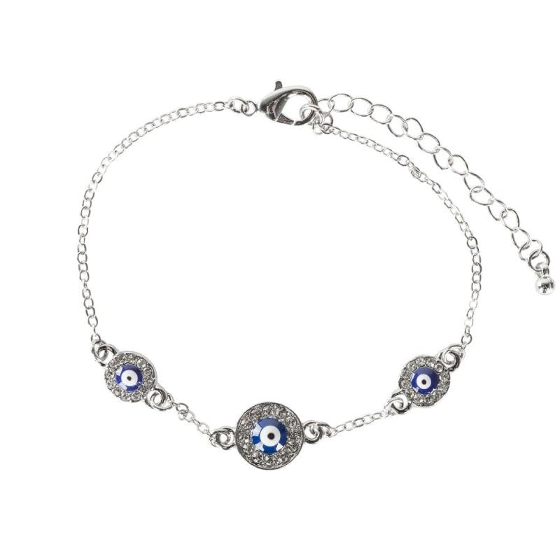 Silver Evil Eye Bracelet B1240