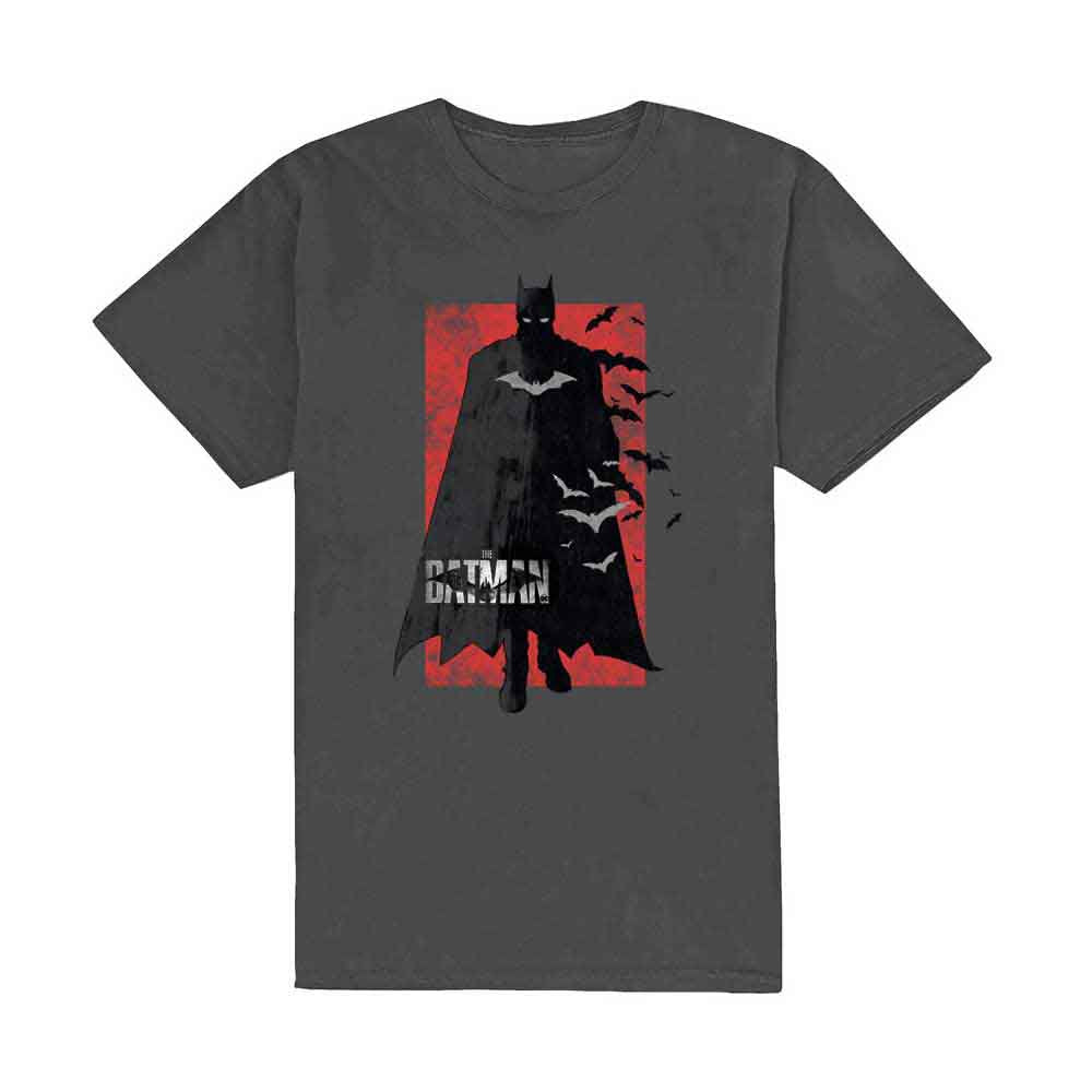 DC Comics Unisex T-Shirt: The Batman Distressed Logo