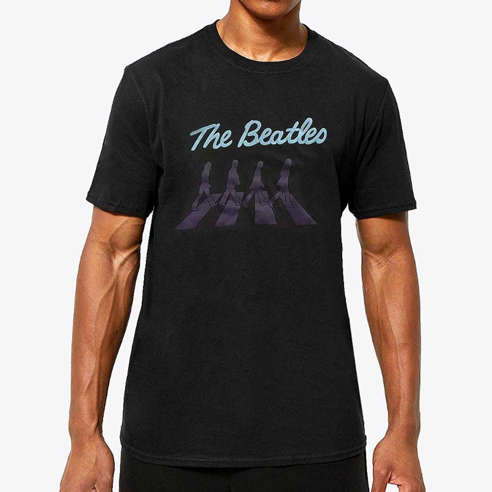 THE BEATLES UNISEX HI-BUILD T-SHIRT: CROSSING SILHOUETTES