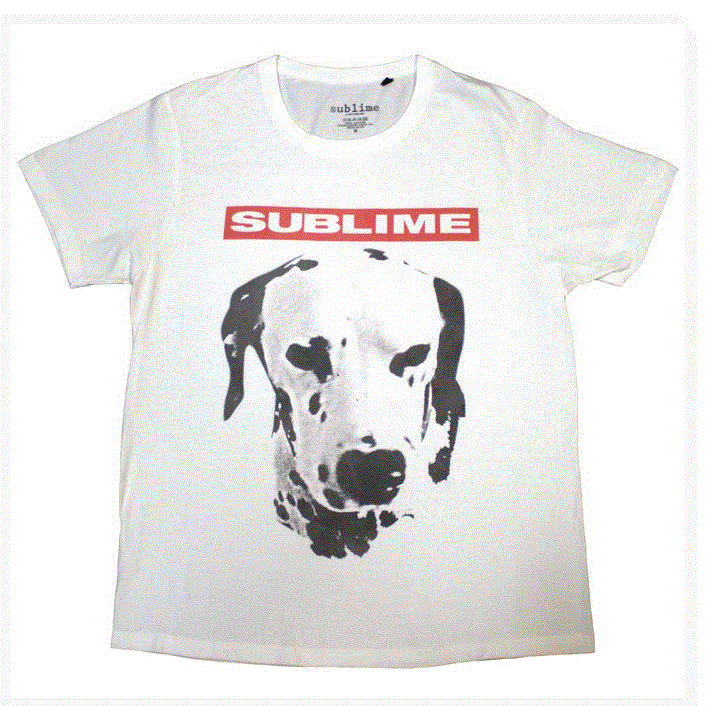 Rock Off - Sublime 'Dog' White Unisex T-Shirt