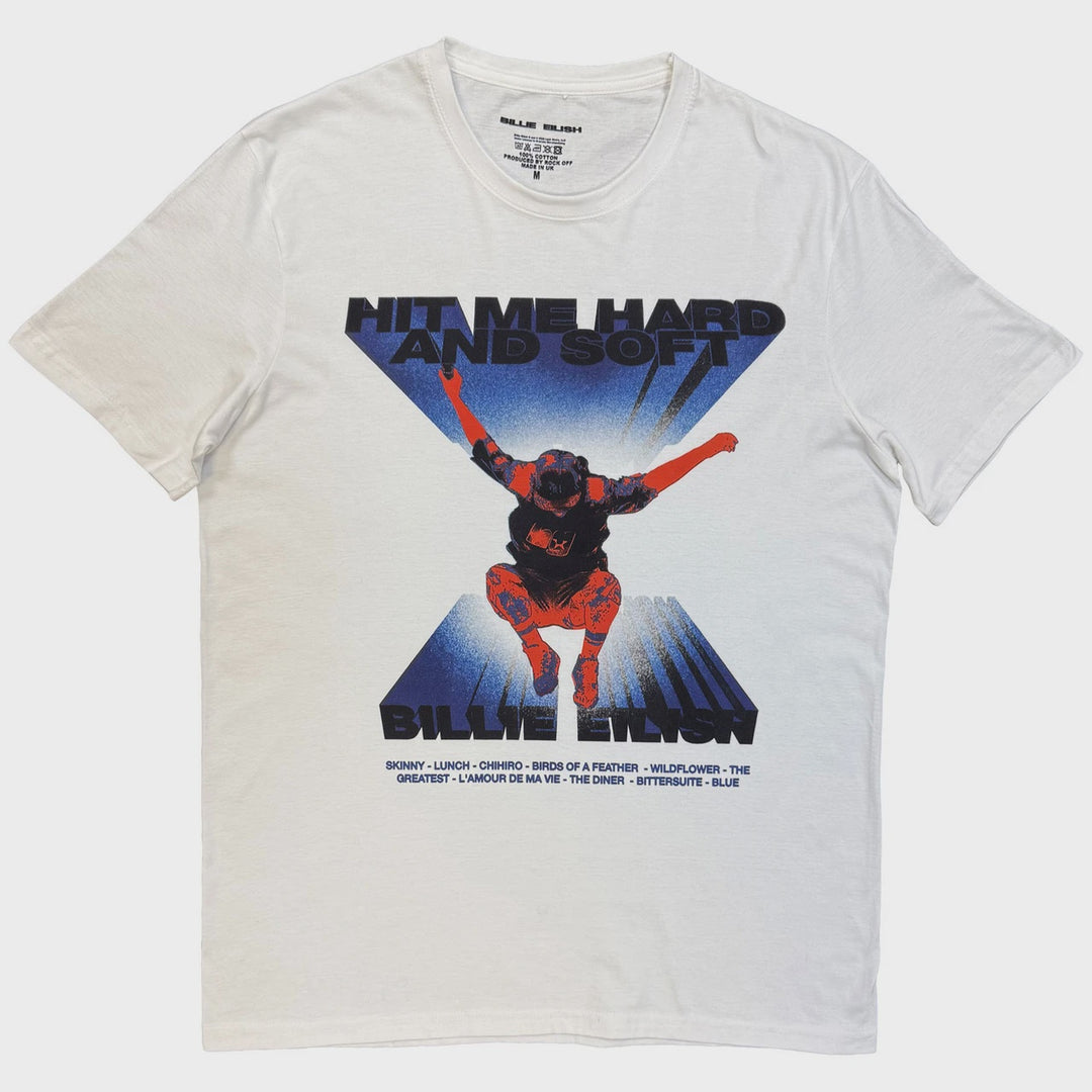 Billie Eilish Unisex T-Shirt: Jump Tracklist (White)