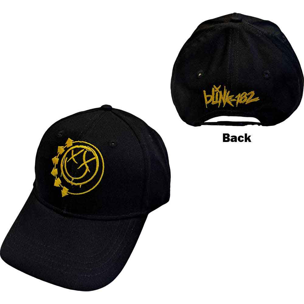 BLINK-182 UNISEX BASEBALL CAP: YELLOW SIX ARROW SMILE