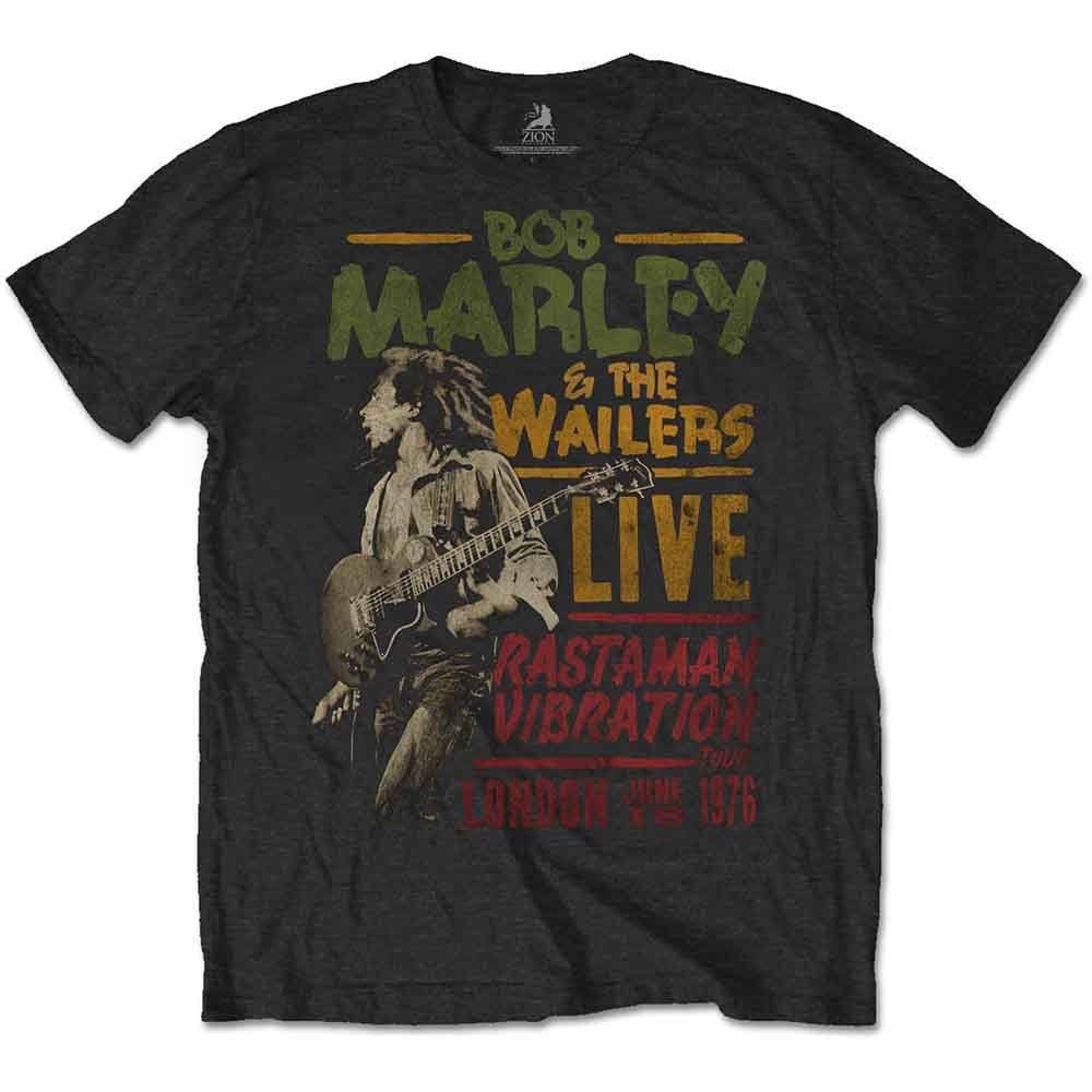 Bob Marley Rastaman Vibration Tour 1976 T-Shirt