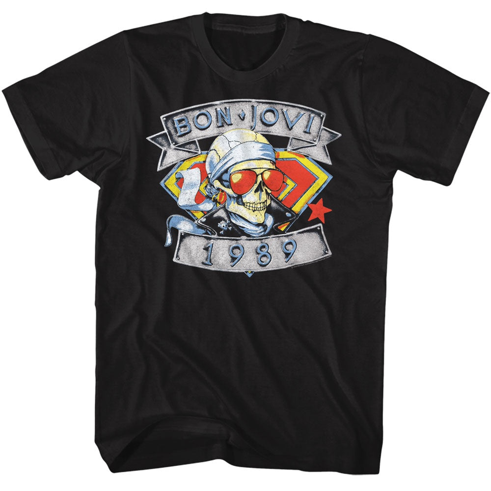 Bon Jovi 1989 Skull Man T-Shirt