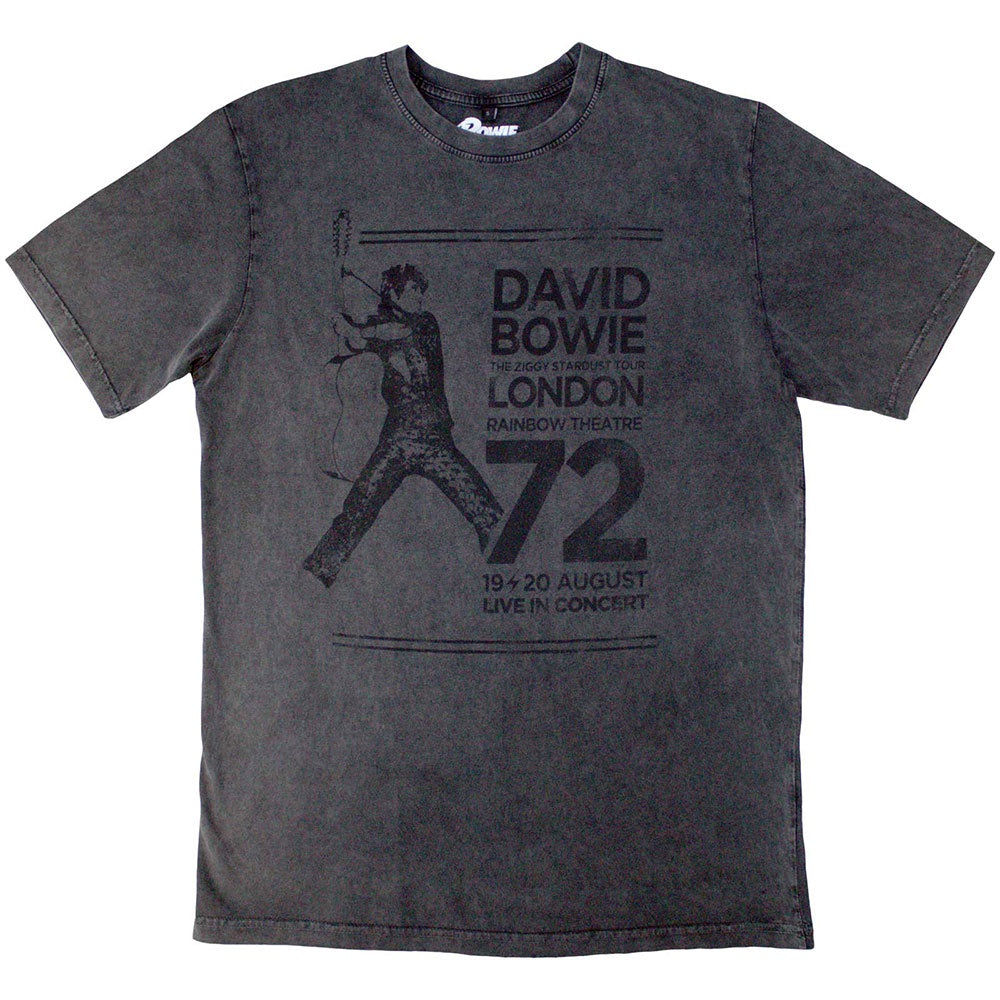 David Bowie Stone Wash T-Shirt: Rainbow Theatre