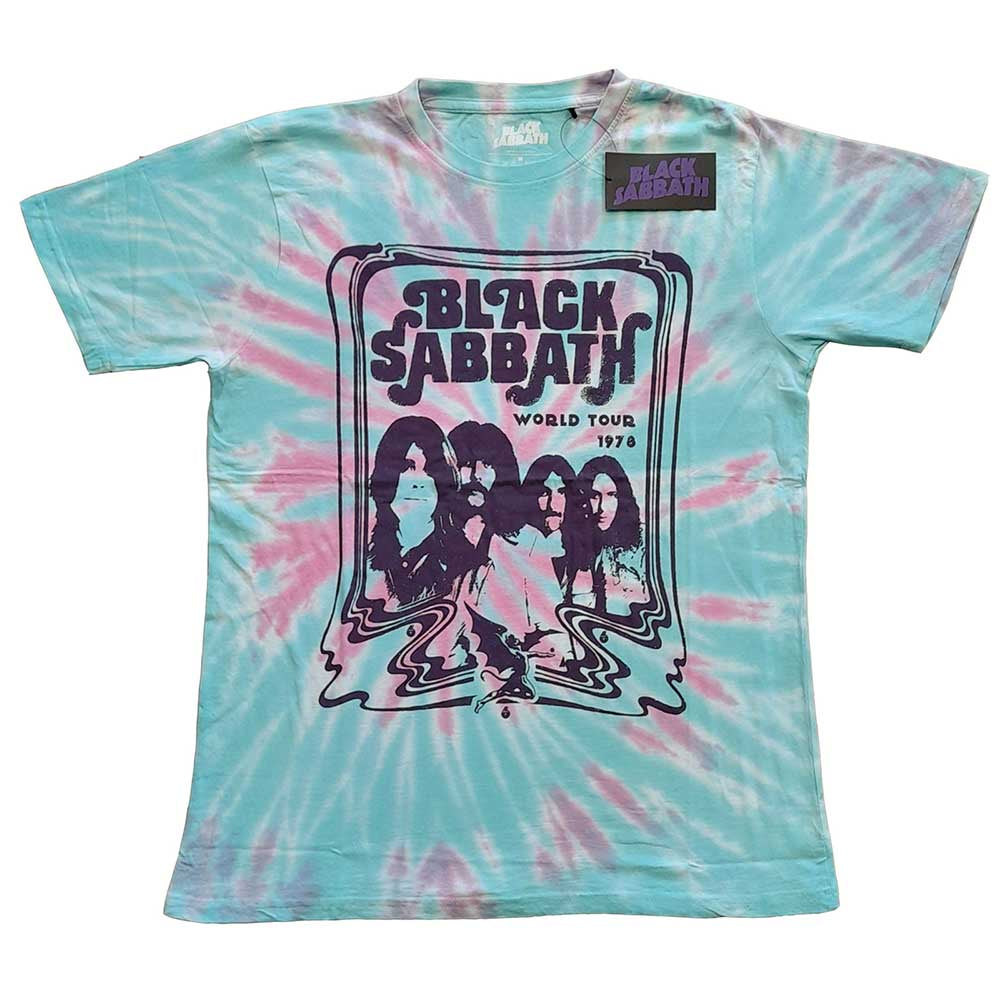 Black Sabbath World Tour 1978 Dip Dye T-Shirt