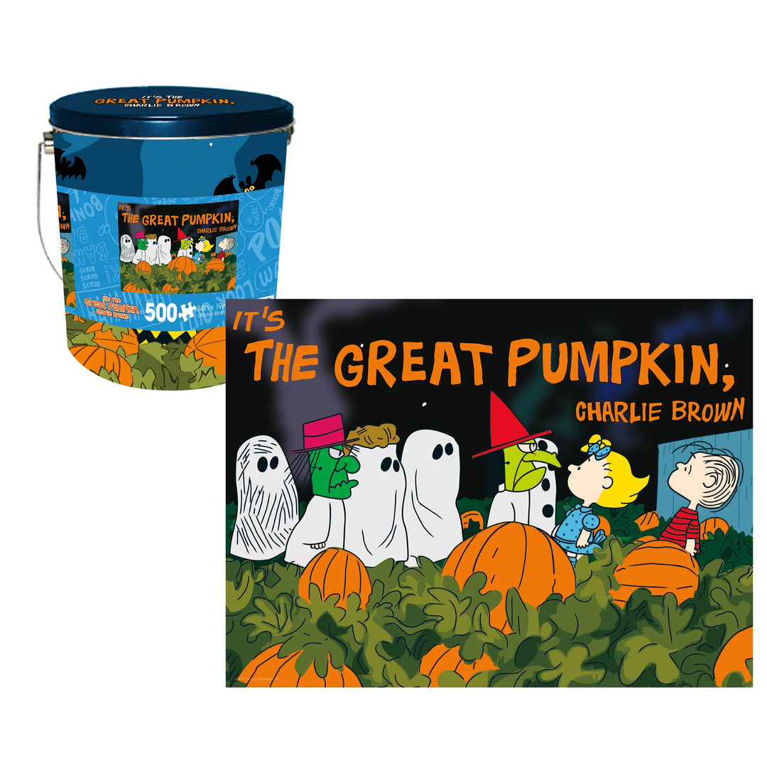 Peanuts Great Pumpkin 500 Piece Jigsaw Puzzle Bucket