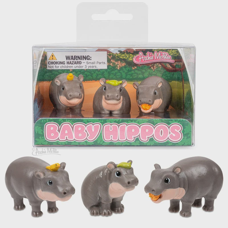 Archie McPhee Baby Hippos 3 Set