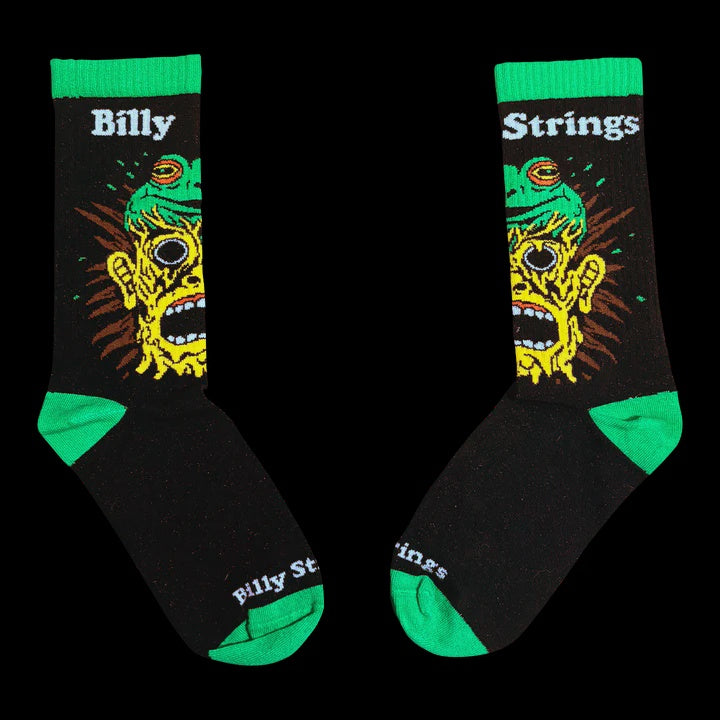 Billy Strings Med-Length Socks - Frog Socks