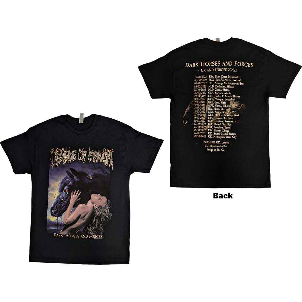 Cradle of Filth Dark Horses (Back Print) T-Shirt