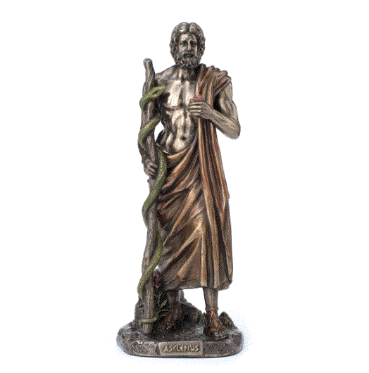 Asclepius Greek God Of Medicine Bronze Statue 77123