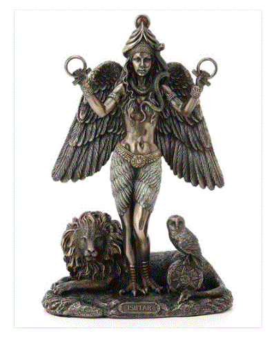 Unicorn Studio - Ishtar Mesopotamian Queen of Heaven Goddess Statue