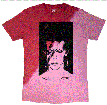Rock Off - David Bowie 'Aladdin Sane' Wash Unisex T-Shirt