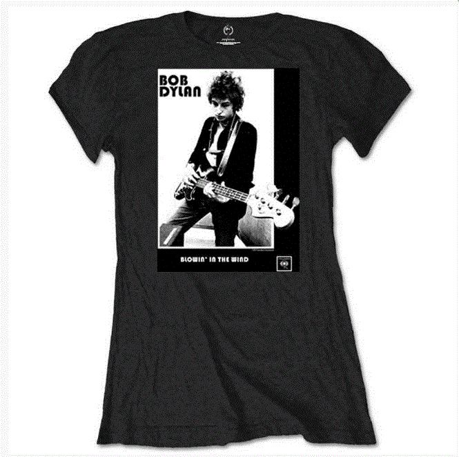 Bob Dylan Ladies T-Shirt - Blowing in the Wind