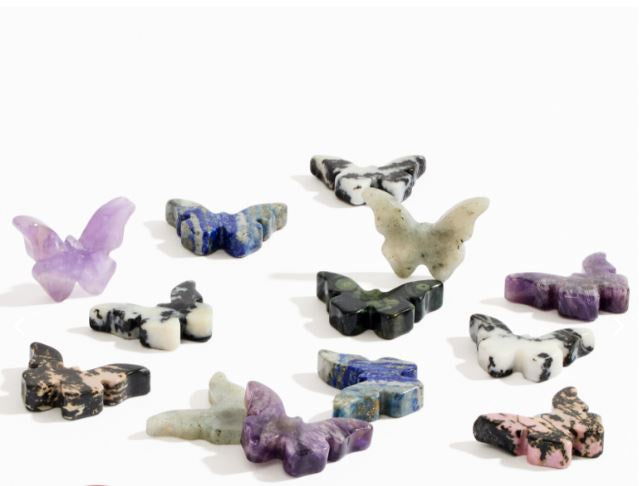 Carved Crystal Butterflies