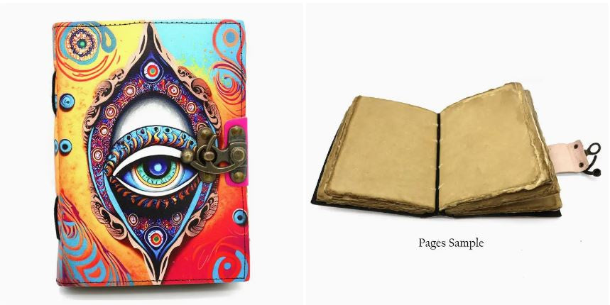 Blank Leather Journal - All Seeing Eye