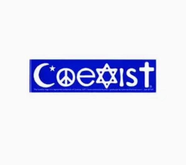 Coexist Symbols Bumper Sticker