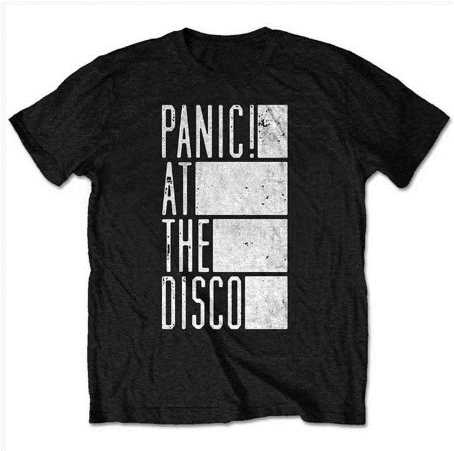 Panic! At The Disco Unisex Black T-Shirt - Bars