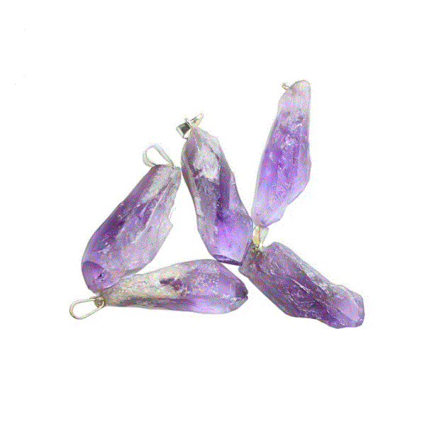 Elestial Amethyst Point Raw Pendant