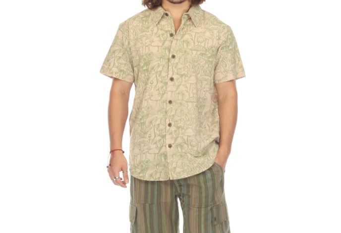 Mushroom Button Down Shirt