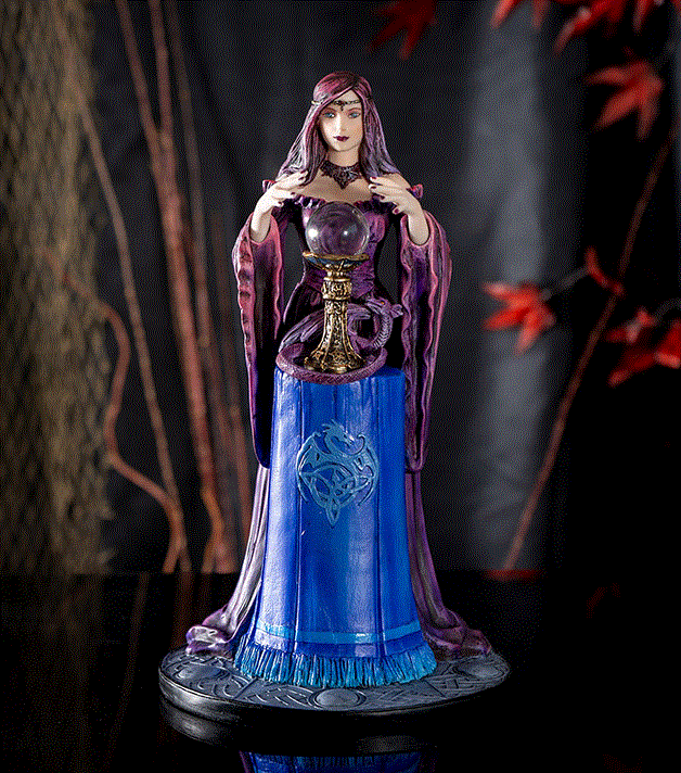 Pacific - Anne Stokes "Crystal Ball" Diviner Statue 15578