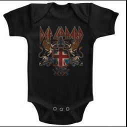 Def Leppard Defcrest Black Infant Bodysuit