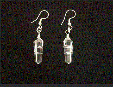 Village - Wire Wrapped Stone Earrings