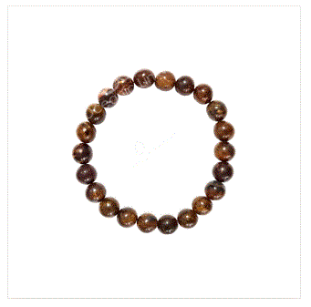 Oceanic - Axinite Bronzite Beaded Bracelet