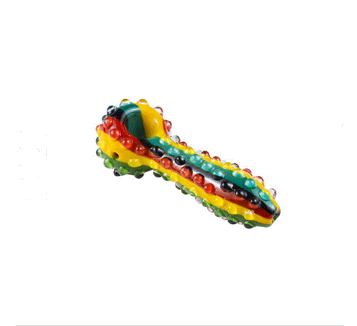 Rasta For Her Pleasure Glass Spoon 6" GA4977