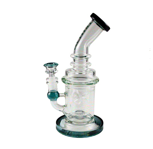 Gili Glass 10in 14mm Banger Hanger Slit Can Perc Watervase