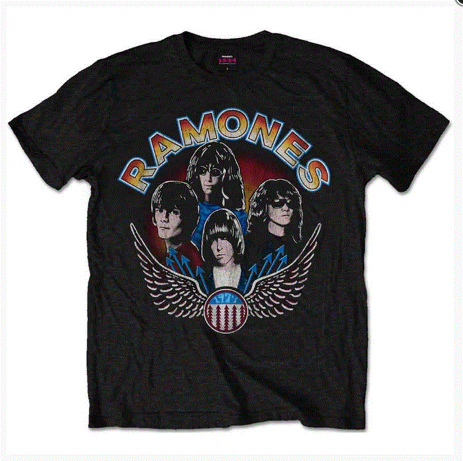 Ramones Unisex T-Shirt - Vintage Wings Photo