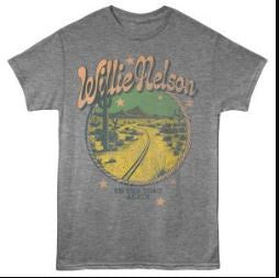 Willie Nelson On The Road Again Desert Graphite T-Shirt
