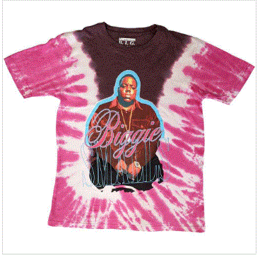 Rock Off - Biggie Smalls 'Neon Glow' Wash Unisex T-Shirt