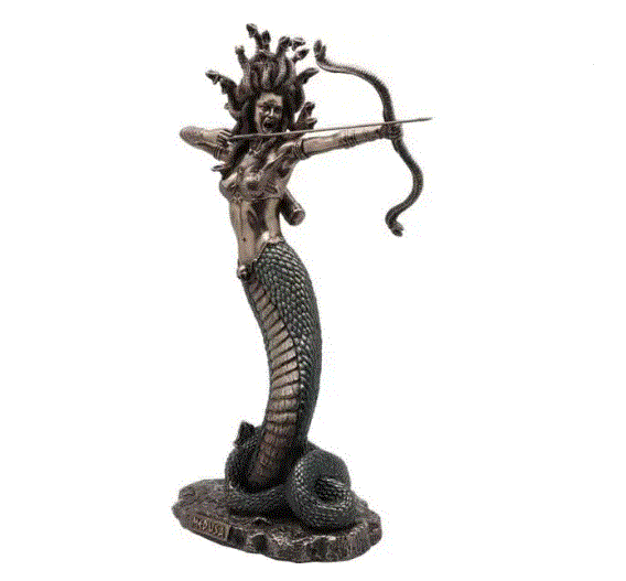 Unicorn Studio - Furious Medusa w/Bow & Arrow Statue