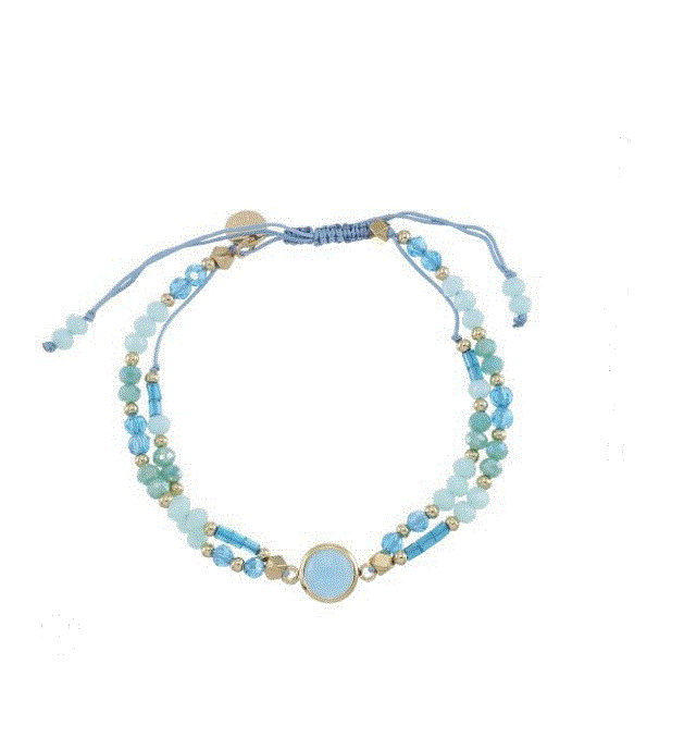 Viva Life - Two-Strand Glass & Mixed Bead Bracelet