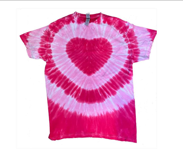 Sundog Pink Heart Tie Dye T-Shirt