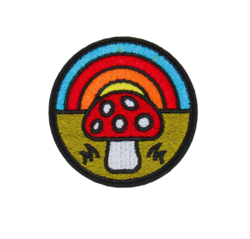 Lakhay's - Boho Iron On Patches - Mushroom