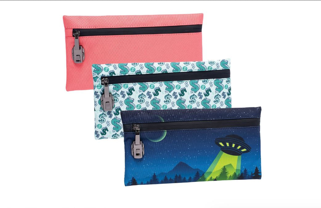 Smell Proof Zippered Fabric Pouch