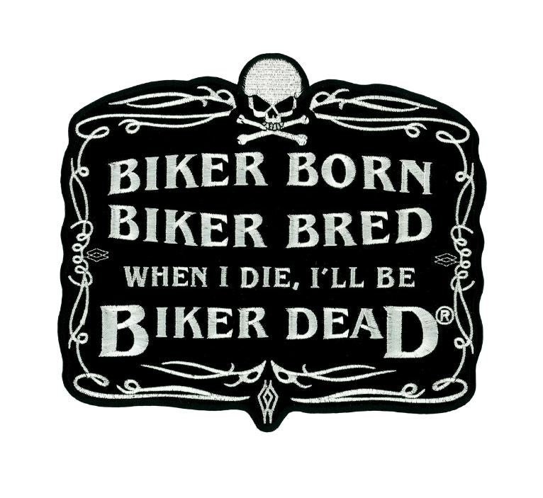 Hot Leathers - Biker Born 4" X 3" Patch