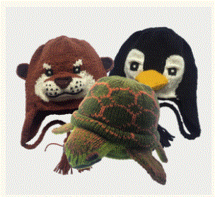 Animal Beanies - Adult Size