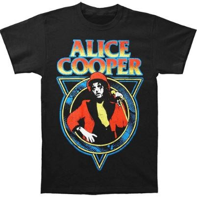 Alice Cooper Unisex T-Shirt: Snake Skin (Black)