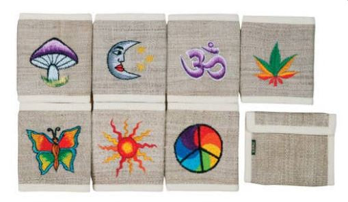 Hemp Wallet Embroidery PHWE