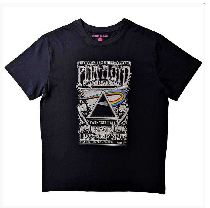 Pink Floyd Kids T-Shirt - Carnegie Hall Poster (Black)